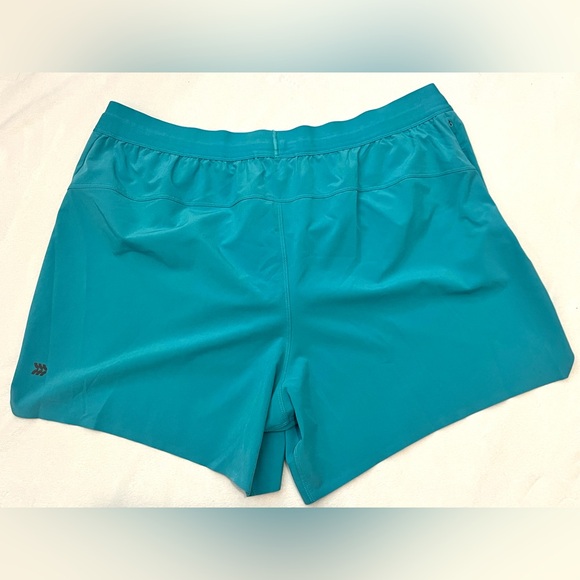 All In Motion Teal Women's Running Shorts with Zipper Pocket & Drawstrings Sz XL - Picture 14 of 16